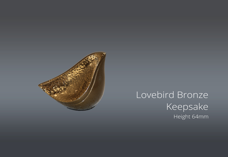 Lovebird Bronze Keepsake